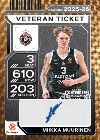 Buy 2025-26 Panini EuroLeague Contenders Basketball Hobby Box