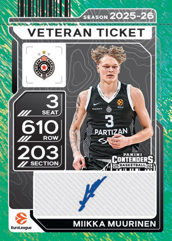 Buy 2025-26 Panini EuroLeague Contenders Basketball Mega Box