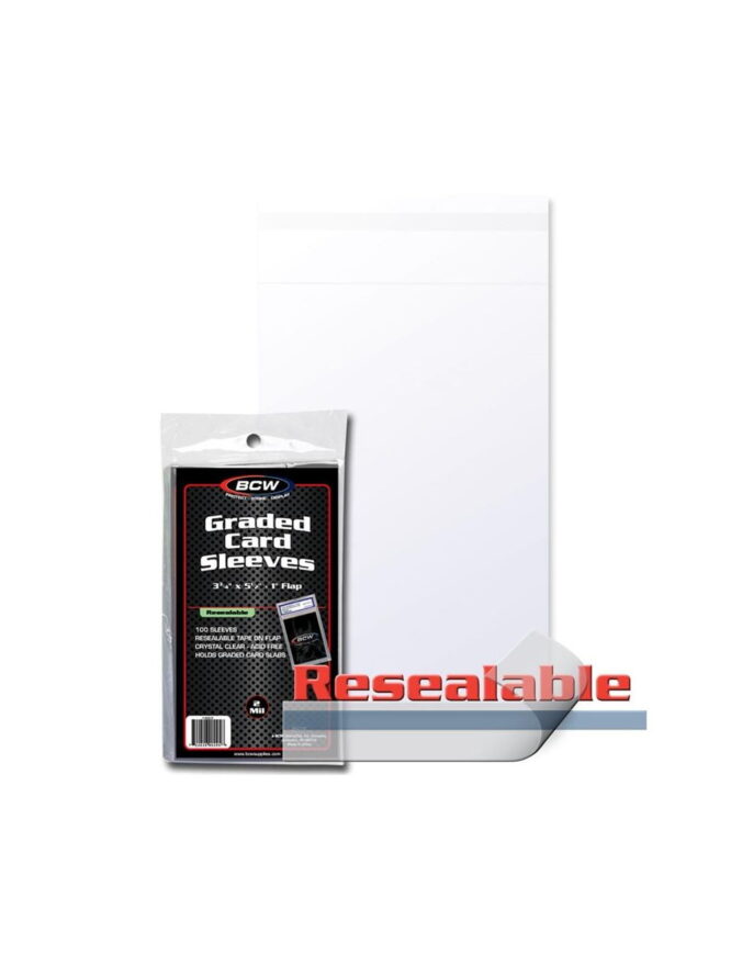 Resealable Graded Card Sleeves Resealable Graded Card Sleeves