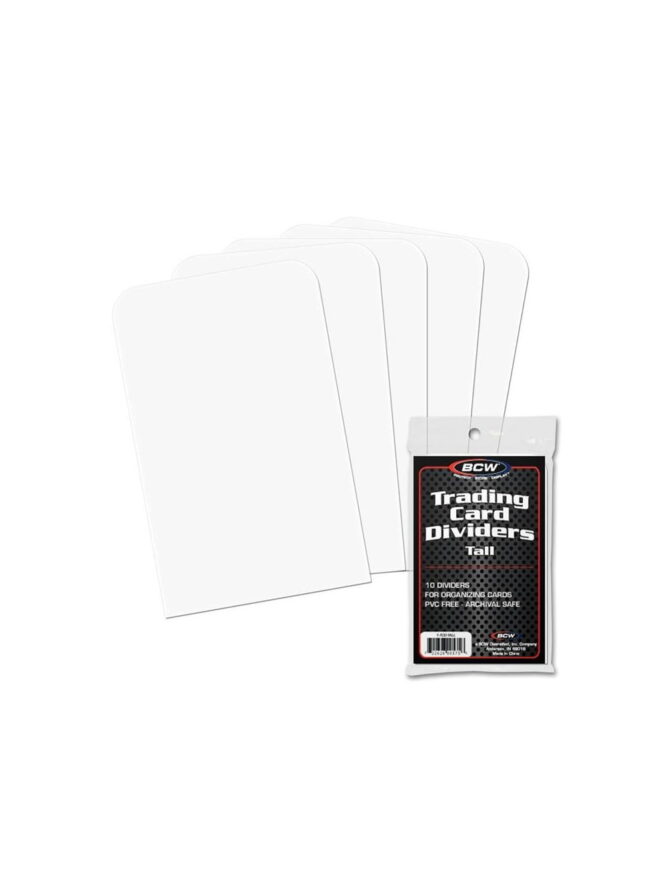 Tall Trading Card Dividers Tall Trading Card Dividers
