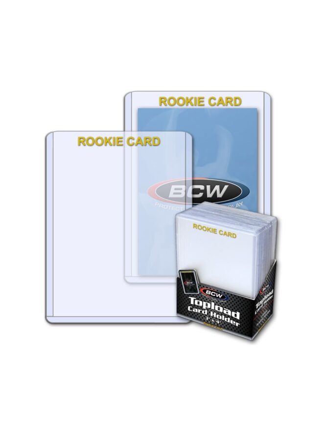 3×4 Topload Card Holder – Rookie Imprinted – Gold 3×4 Topload Card Holder – Rookie Imprinted – Gold