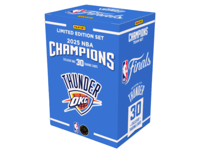 2025 NBA CHAMPION SET 2025 Panini Oklahoma City Thunder NBA Champions Team Set Basketball Cards - Image 1