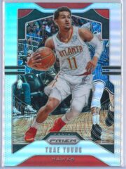 Trae Young 1 Panini Prizm 2019 20 Base 2nd Year Silver 1 scaled