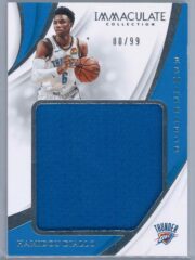 Hamidou Diallo Panini Immaculate 2018 19 Remarkable 8099 Rookie Patch 1 scaled