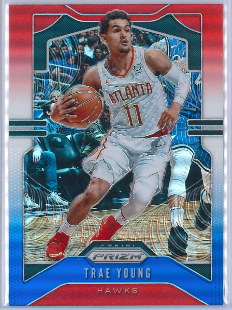 1.4 2019 Panini Prizm Trae Young red hotsell white blue graded sports card