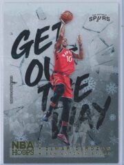 DeMar Derozan Panini NBA Hoops Basketball 2018-19 Get Out The Way Gold  Winter Edition