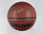 Giannis Antetokounmpo Milwaukee Bucks Authentic Signed Brown Spalding Basketball w Gold Signature BAS WH10749 1