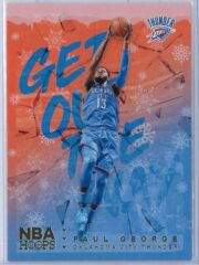 Paul George Panini NBA Hoops Basketball 2018-19 Get Out The Way Gold  Winter Edition