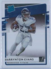 Darrynton Evans Panini Chronicles Football 2020 Clearly Donruss  Rated Rookie