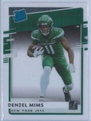 Denzel Mims Panini Chronicles Football 2020 Clearly Donruss  Rated Rookie