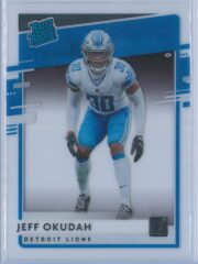 Jeff Okudah Panini Chronicles Football 2020 Clearly Donruss  Rated Rookie