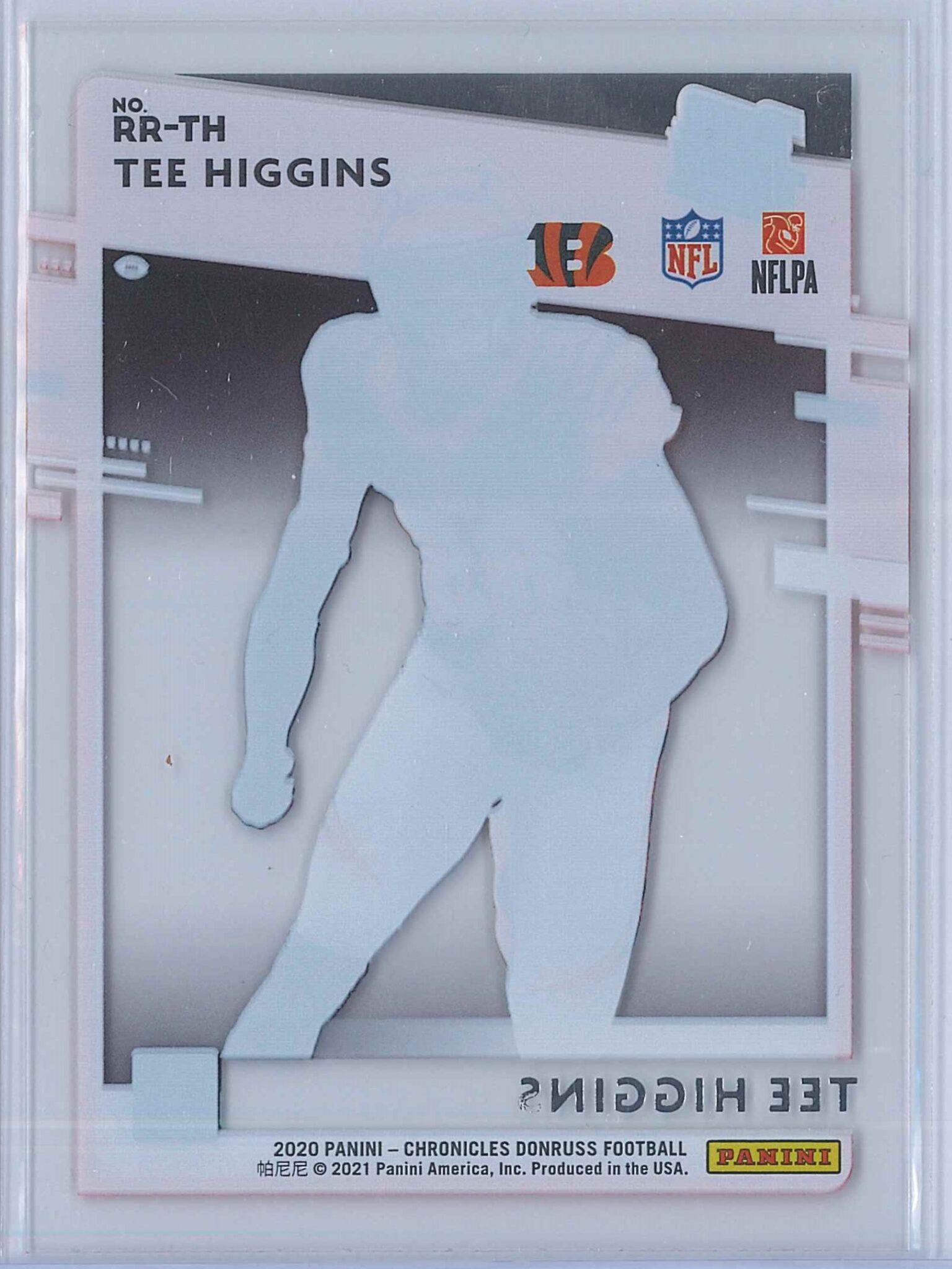 2020 Panini Chronicles best Donruss Football TEE HIGGINS RATED ROOKIE AUTO