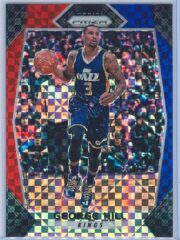 George Hill Panini Prizm Basketball 2017-18 Base Red White Blue Parallel