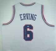 Julius Erving Philadelphia 76ers Authentic Signed White Pro Jersey PSADNA PSADNA X27869 1