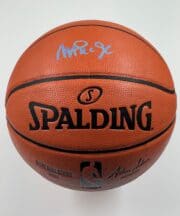 Magic Johnson Los Angeles Lakers Authentic Signed Spalding Basketball w Purple Signature BAS MJ14227 1