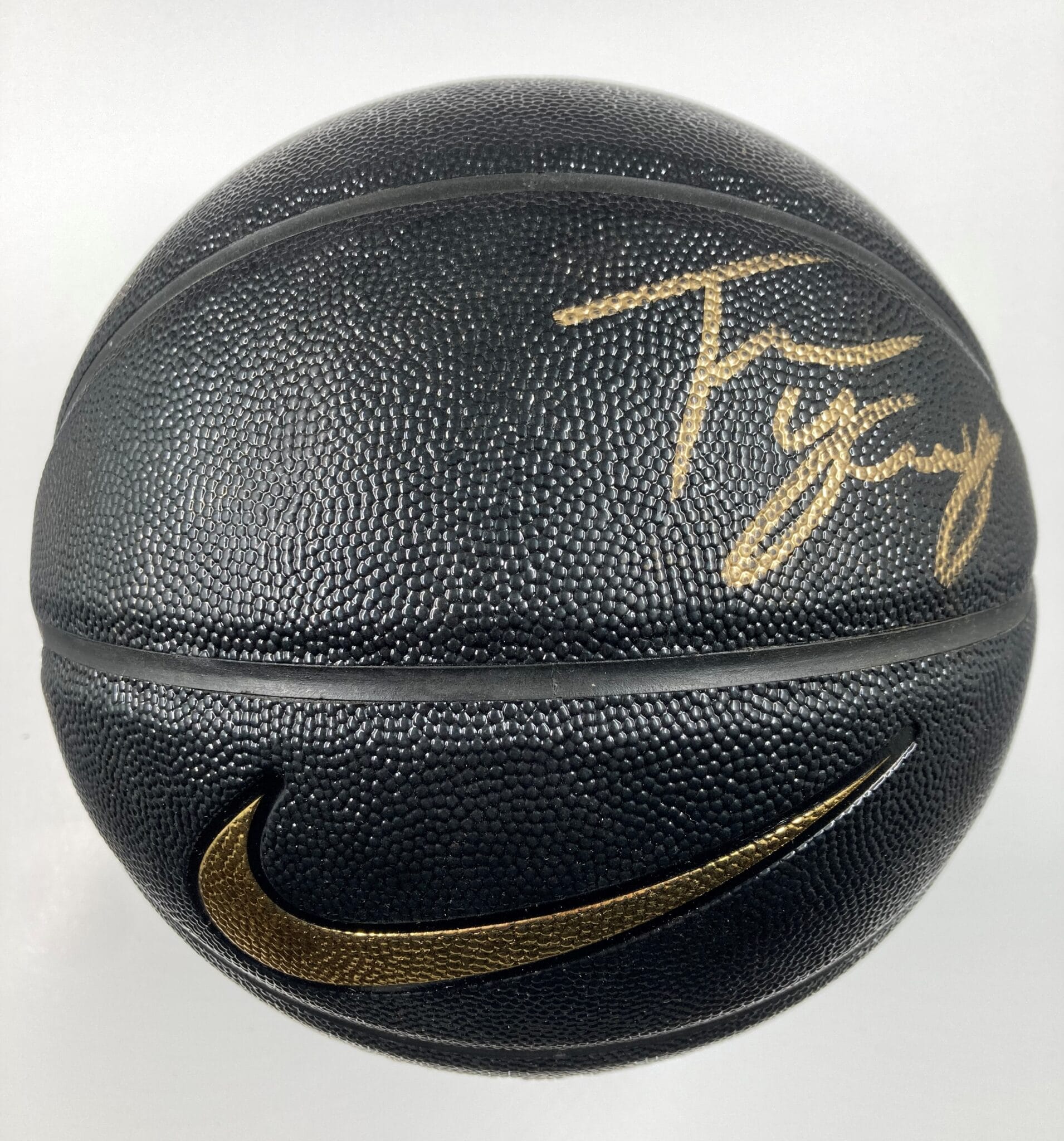 Trae Young Autographed Atlanta Black Swingman Basketball Jersey - BAS