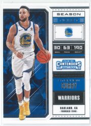 Stephen Curry Panini Contenders Draft Picks Basketball 2018 Season Ticket  #49