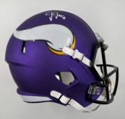 Justin Jefferson Justin Jefferson Signed Minnesota Vikings Full Size Speed Replica Helmet BAS WP74909 3
