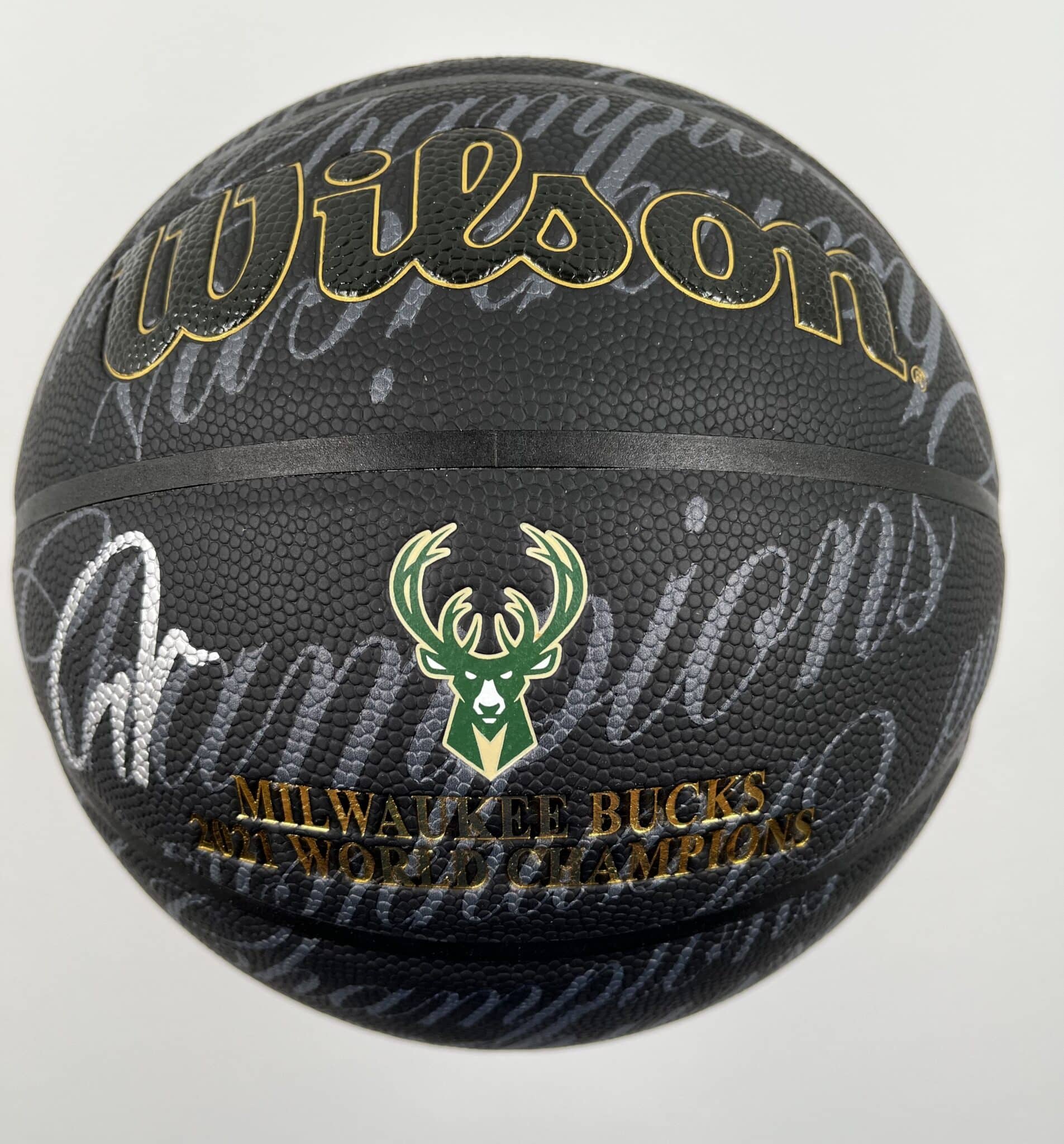 milwaukee bucks signed basketball