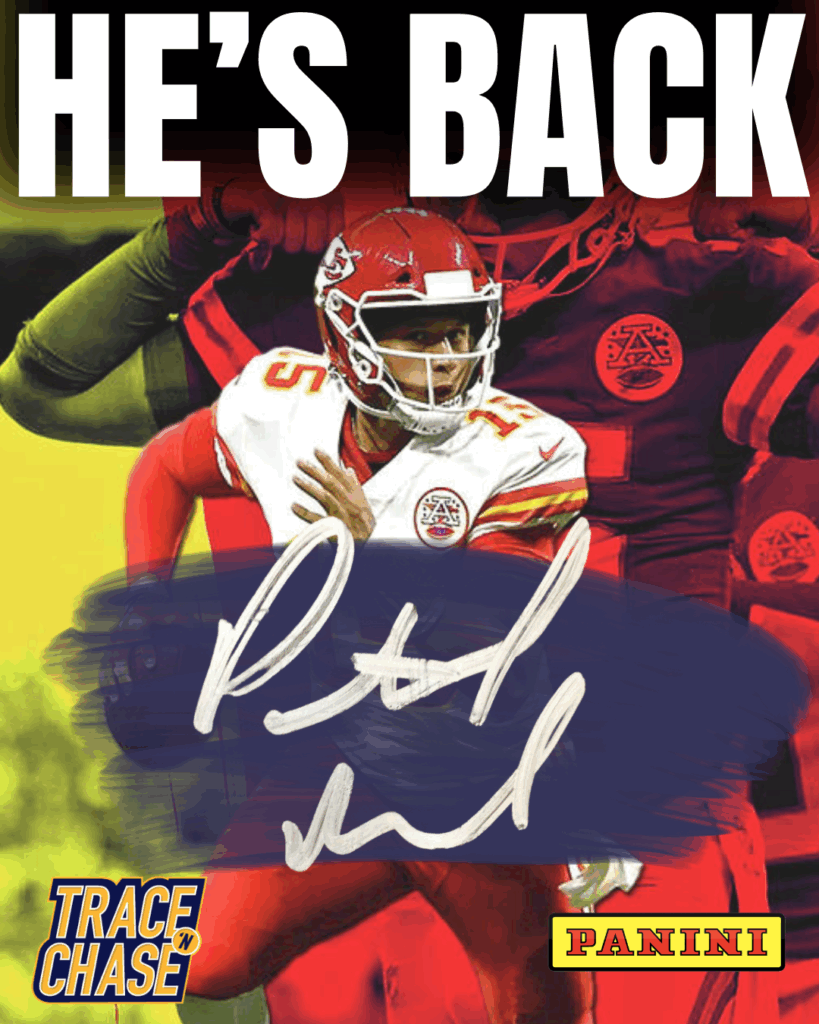 Panini America And Patrick Mahomes Agree To Autograph Trading Card Partnership!