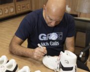 Nick Galis Autographed Authentic Pony City Wings High Sneaker w' Black Signature, Limited to 50 - Image 4