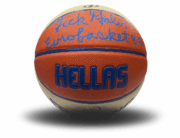 Nick Galis Autographed Authentic Spalding Hellas Series Basketball