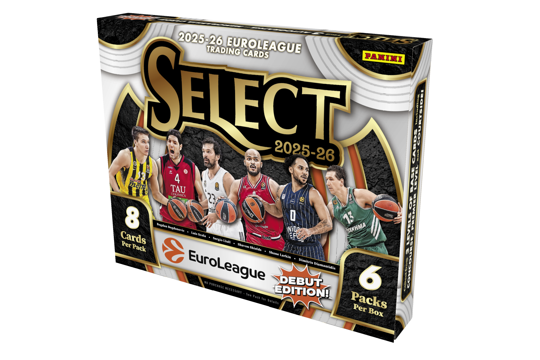 2025-26 PANINI SELECT EL BK HOBBY (1) 2025-26 Panini Euroleague Select Basketball